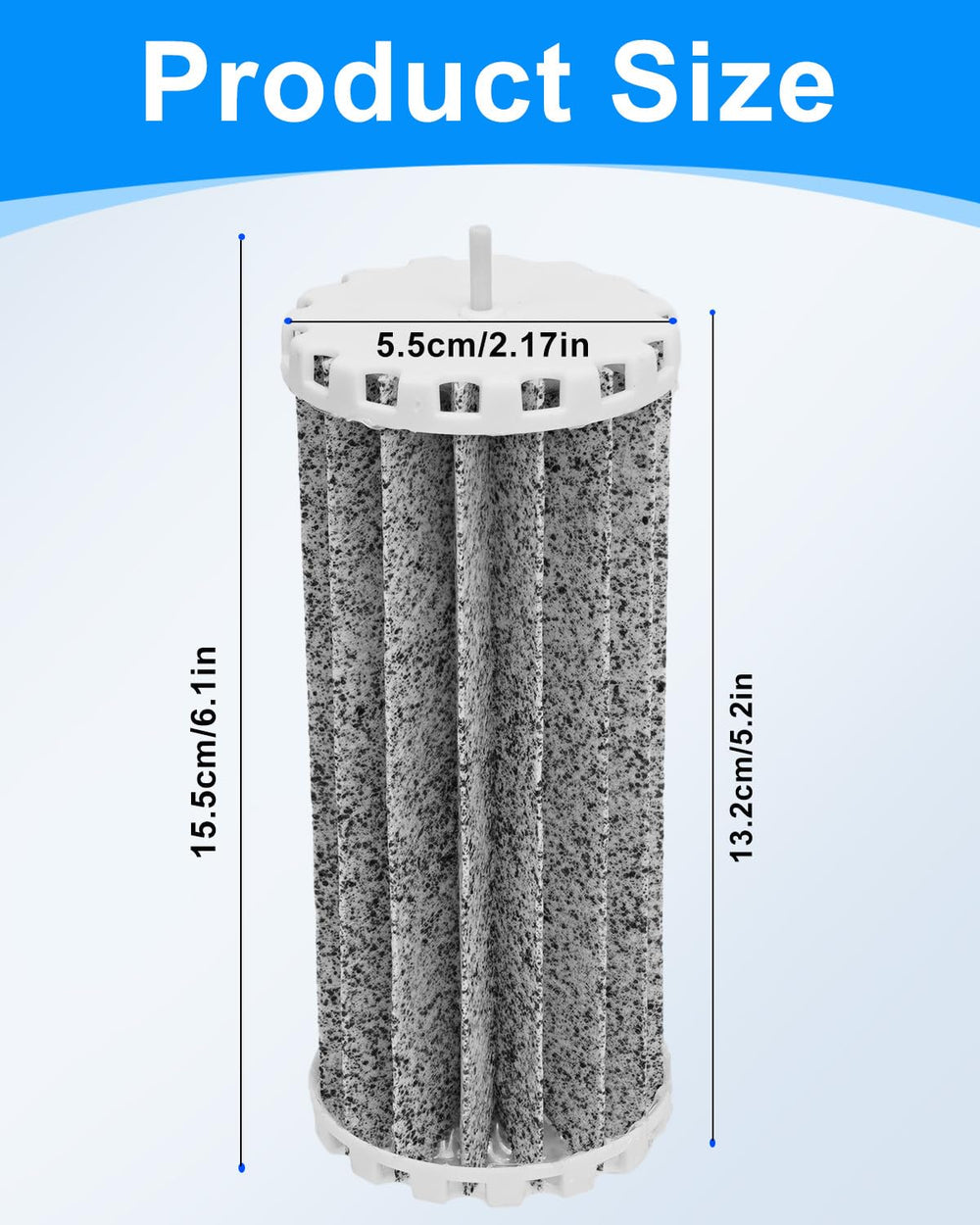 Cunina Aquarium Bio Wheel filter packaging highlights 1-pack convenience for routine upkeep.