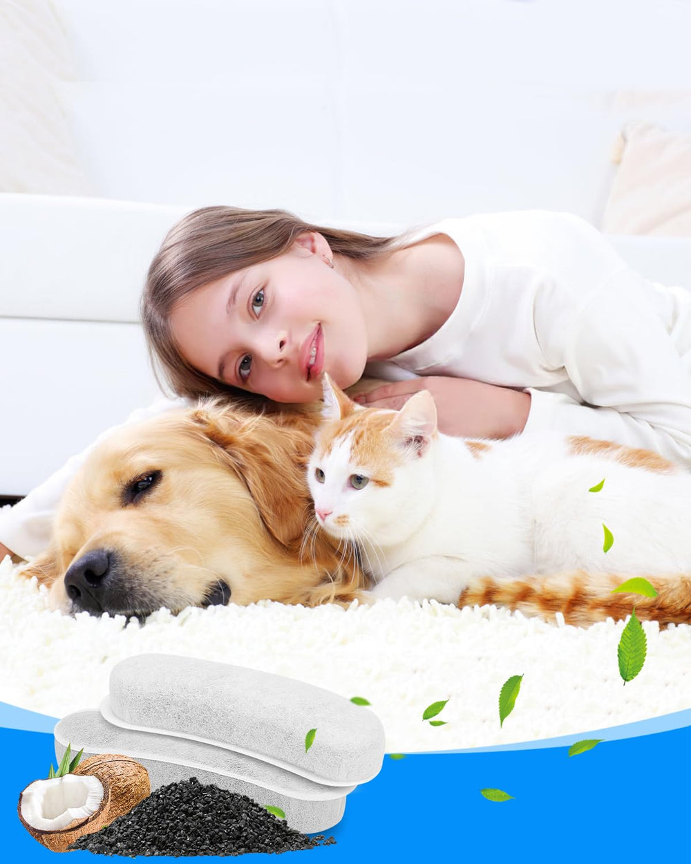 Cunina dog fountain in use with pets drinking from a clean, healthy water source.