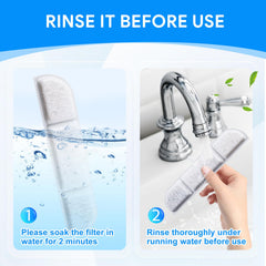 Cunina five-level filtration system visual highlights water clarity at home.