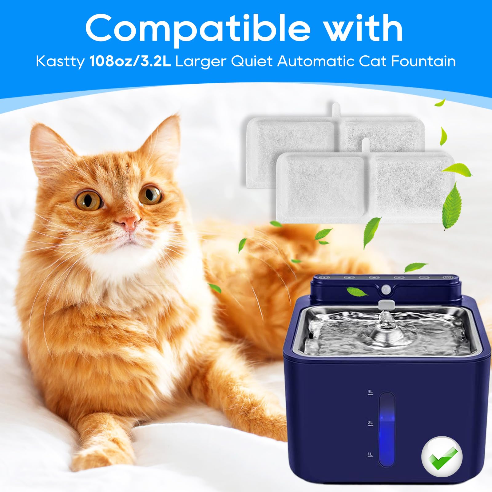 Cunina Kastty sponge pre-filter pack helps trap debris before filtration