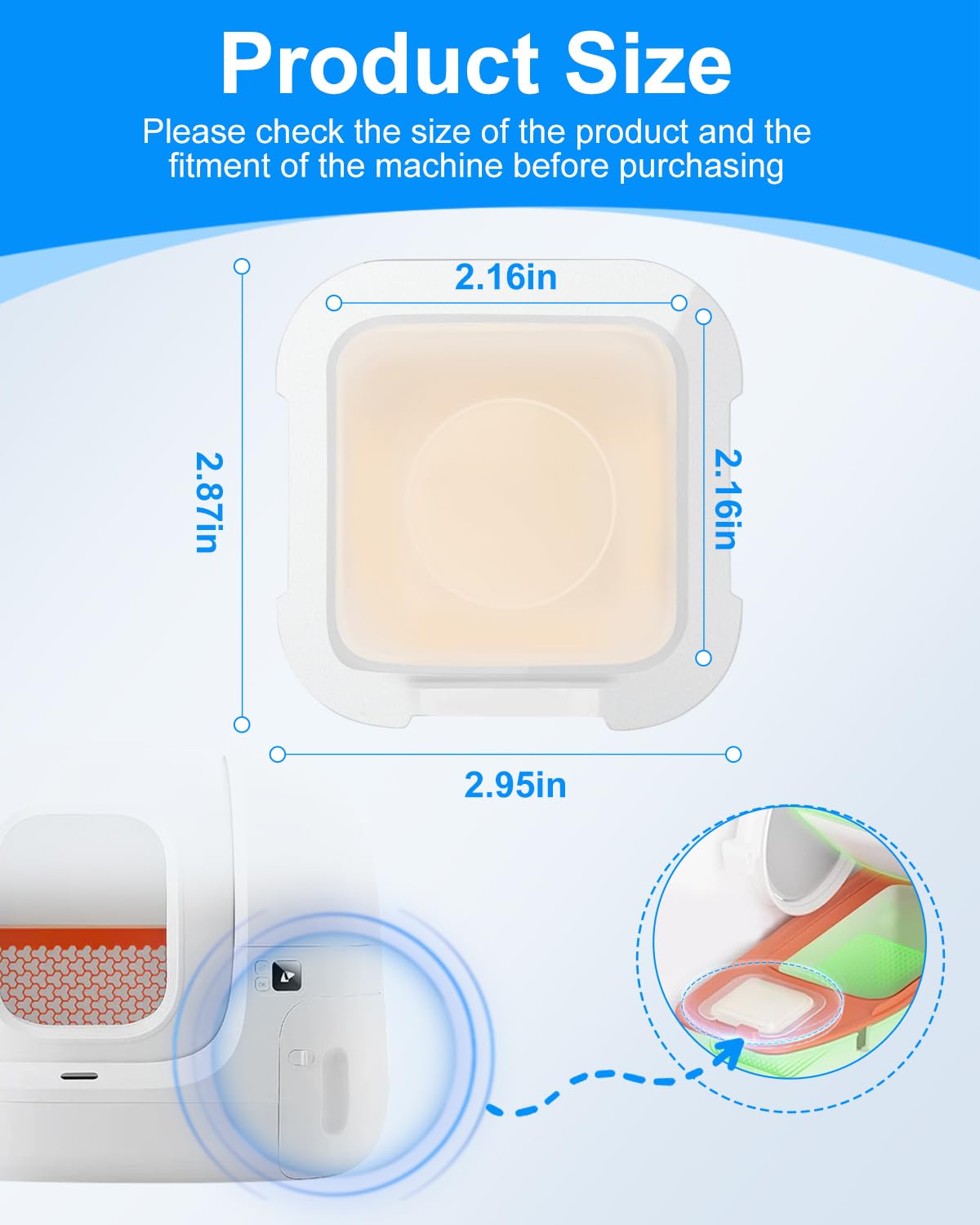 Cunina N50 plastic-case design keeps hands clean during refills.