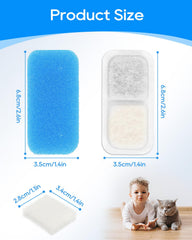 Cunina prefilter sponges 8-pack emphasizes pre-cleaning for clearer fountain water