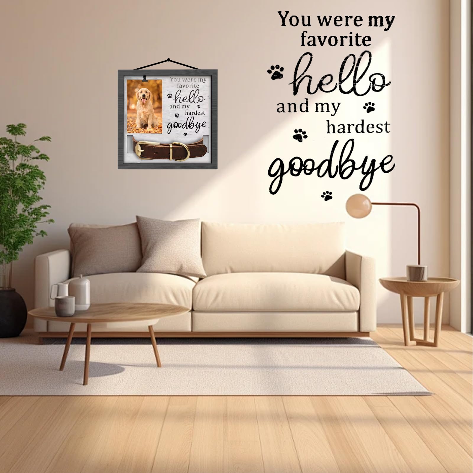 Cupdarow pet memorial frame poem-inscription conveys sympathy and memory thoughtfully