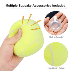 Cuperay rugby dog ball squeaky toy enhances outdoor fetch and exercise.