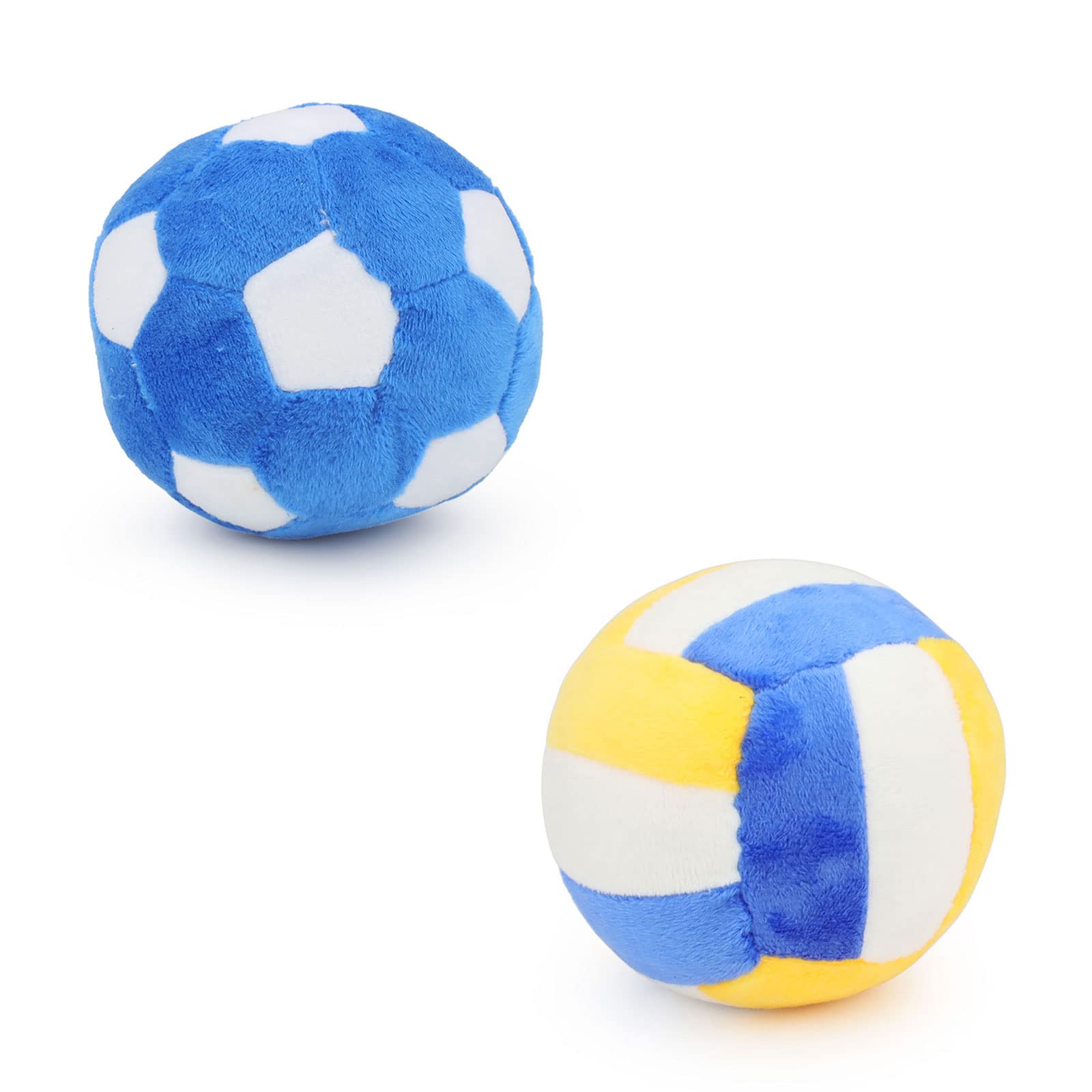 Cuperay interactive dog balls football closeup shows squeaker for engaging play.