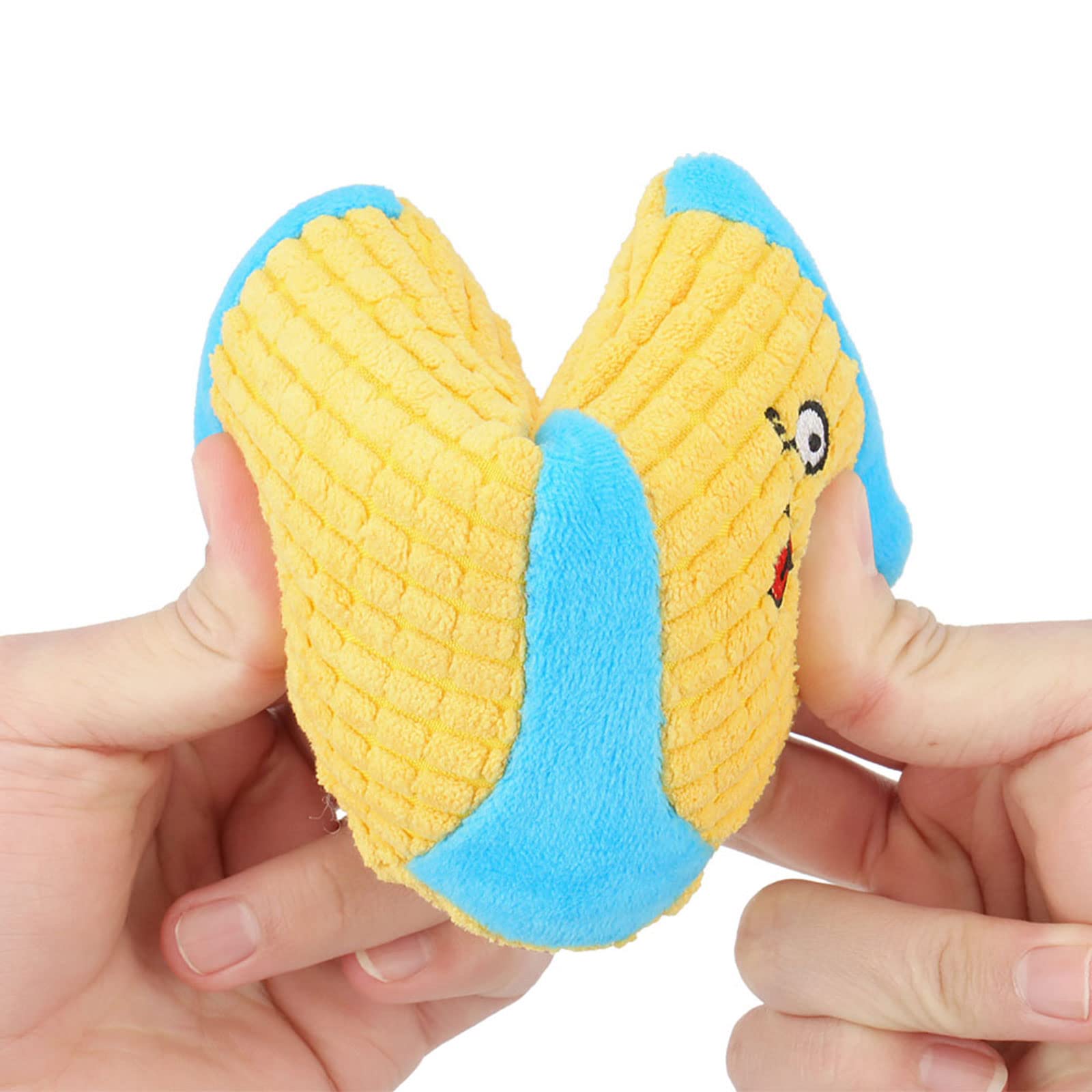 Cuperay socks dog toy embroidery detail showing cute facial expression