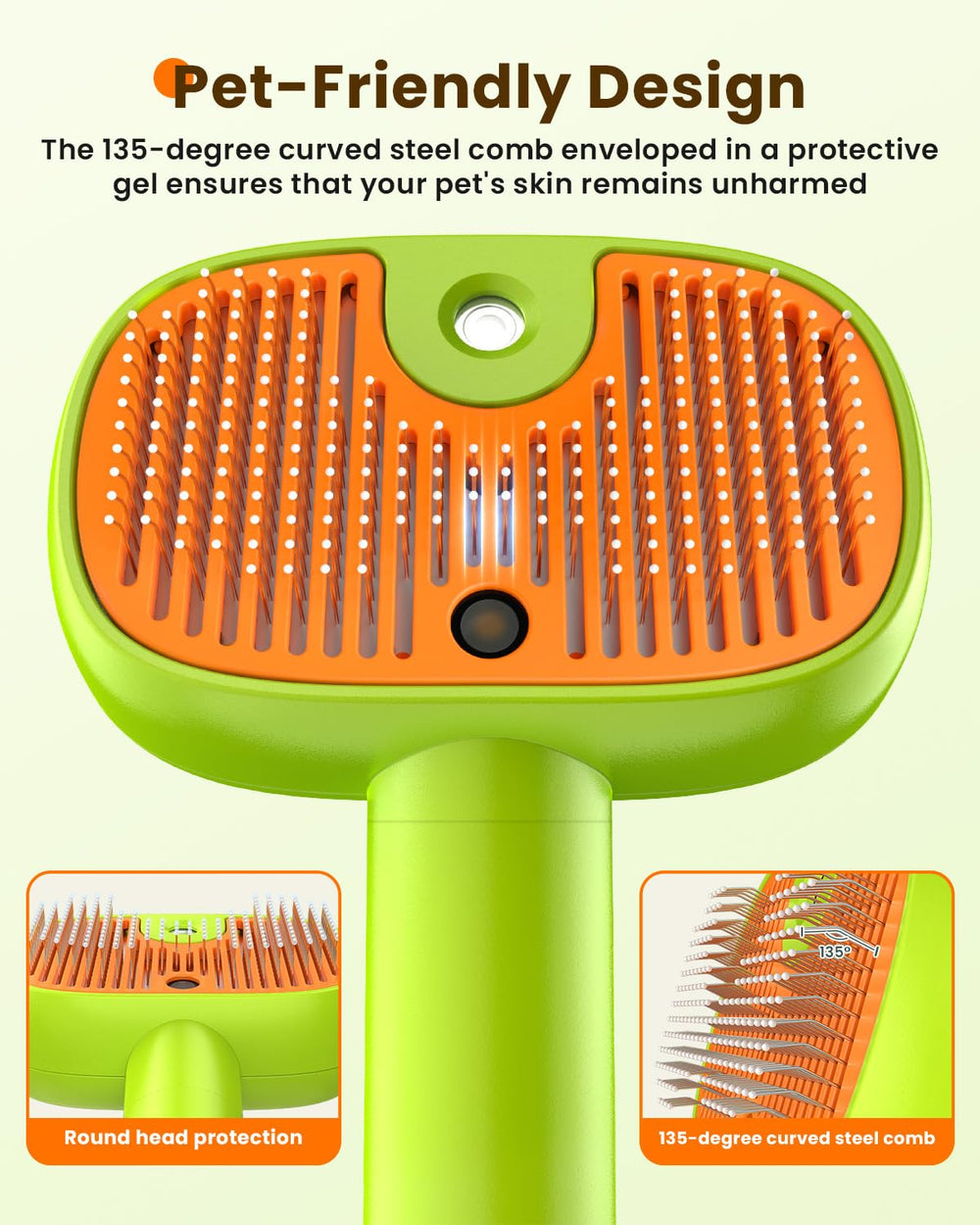 Cupofpet ABS durability and 135-degree curved design for pet safety.