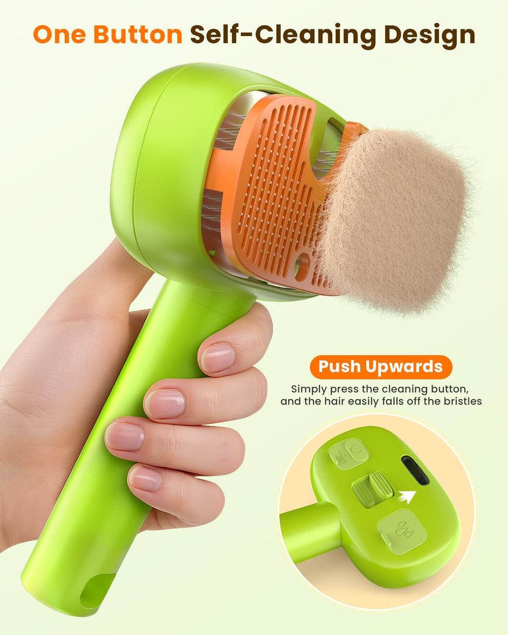 Cupofpet ergonomic handheld design for comfortable long grooming sessions.