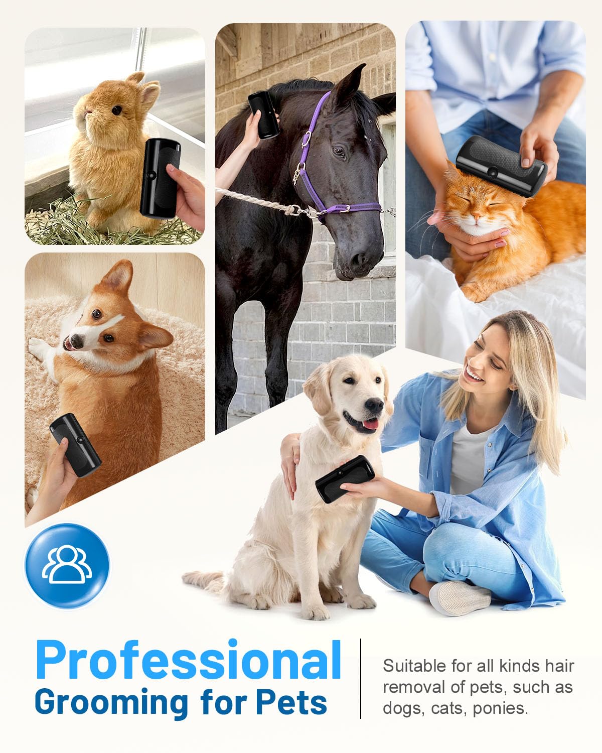 Cupofpet Groomingpro Deshedding Brush 2.0 durable metal teeth remove debris gently.