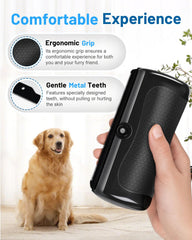 Cupofpet Groomingpro Deshedding Brush 2.0 teeth-closeup removes loose fur with care.
