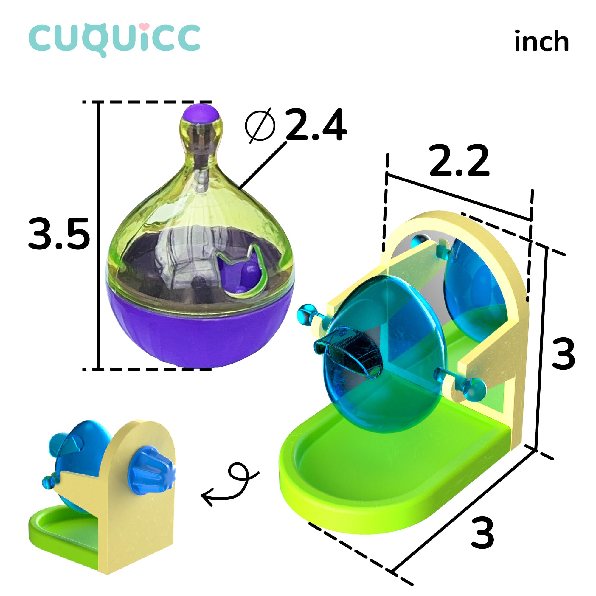 CUQUICC toy filled with treats encourages slow, engaging feeding and sniffing.