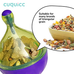 CUQUICC treat-dispensing rat puzzle encourages interactive play.