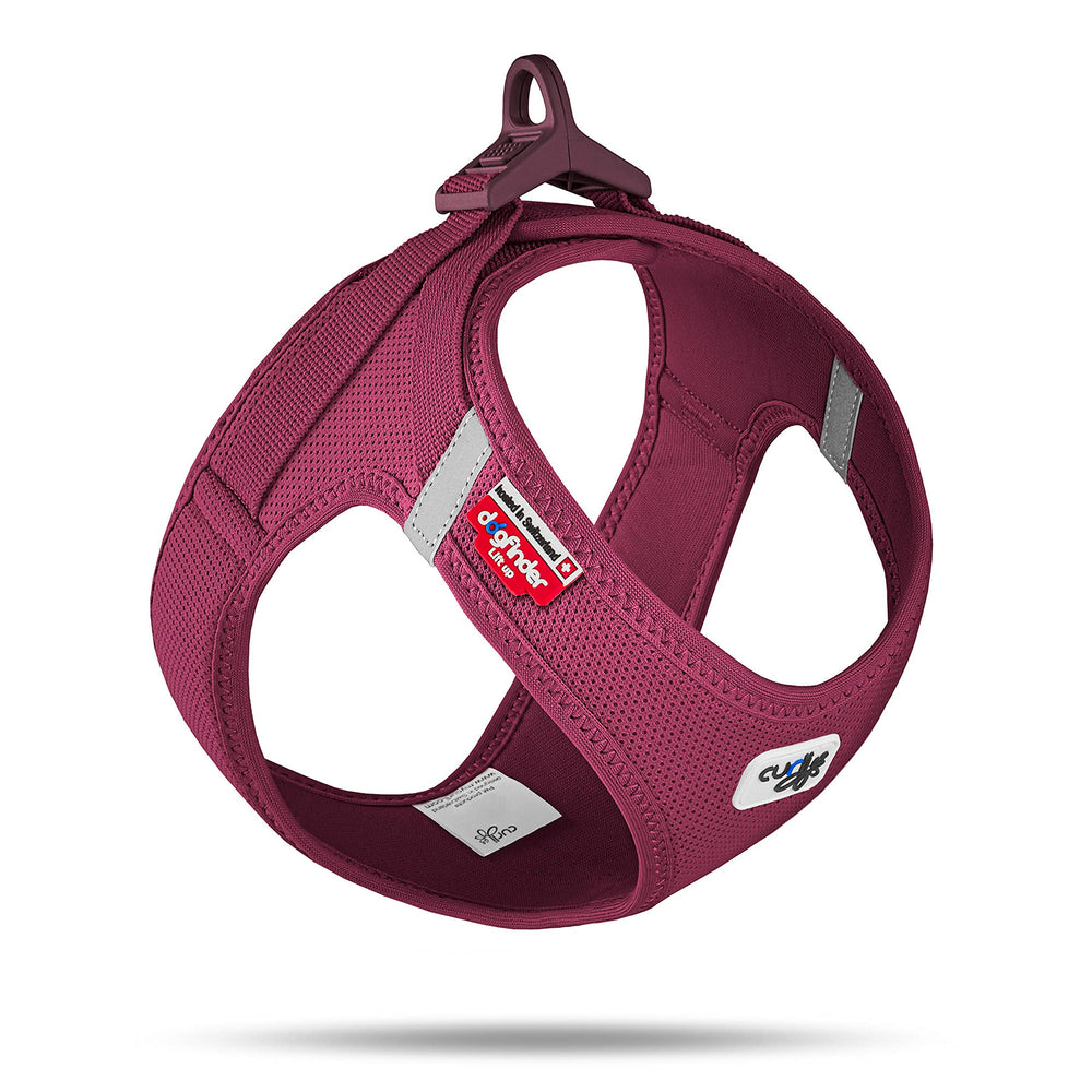 Curli Vest Harness Clasp Air-Mesh front view with secure leash attachment.