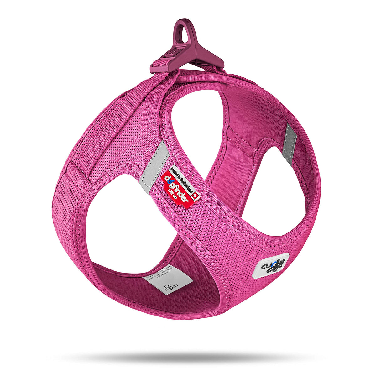 Curli Vest Harness front view shows lightweight comfort for sensitive dogs.