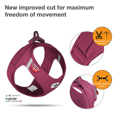 Curli Vest Harness Clasp Air-Mesh side view showing optimized fit for comfort.