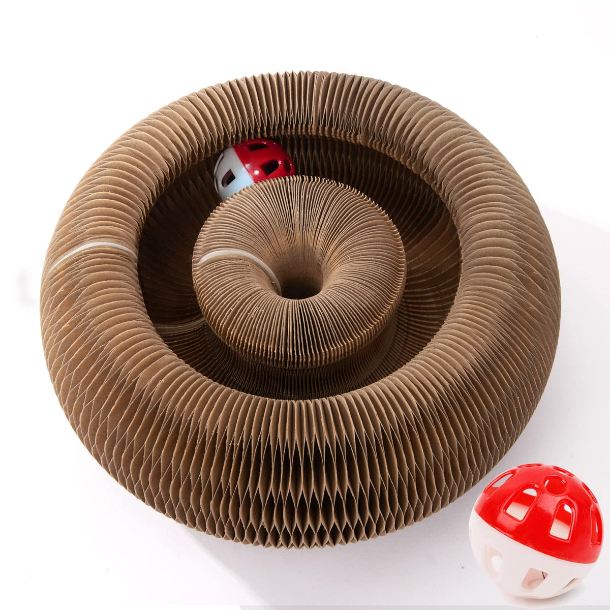 CusieryMax Cat Ball Adventure track setup showcases versatile indoor play for curious cats