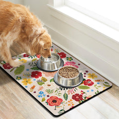 Cuslnox anti-skid back keeps mat in place under bowls during meals