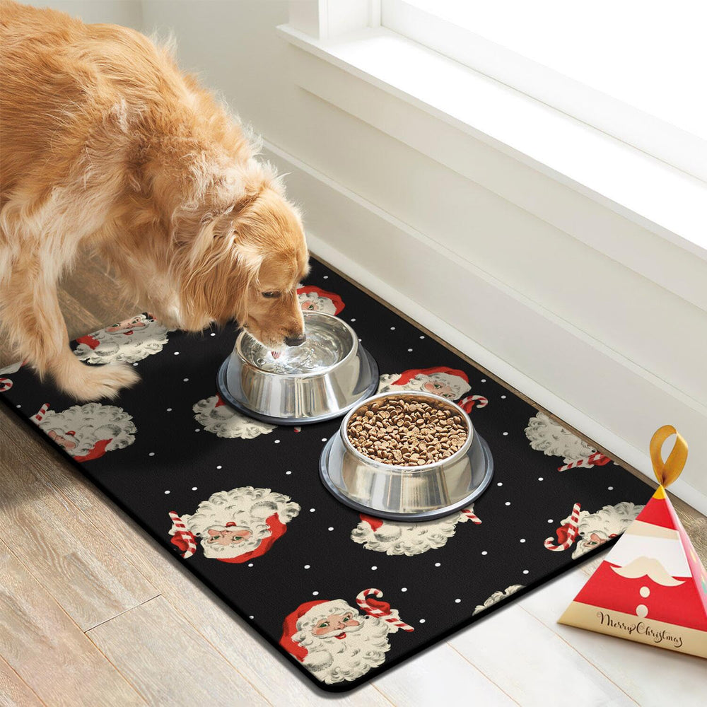 Cuslnox dog-cat mats feature anti-slip back to prevent sliding during meals.