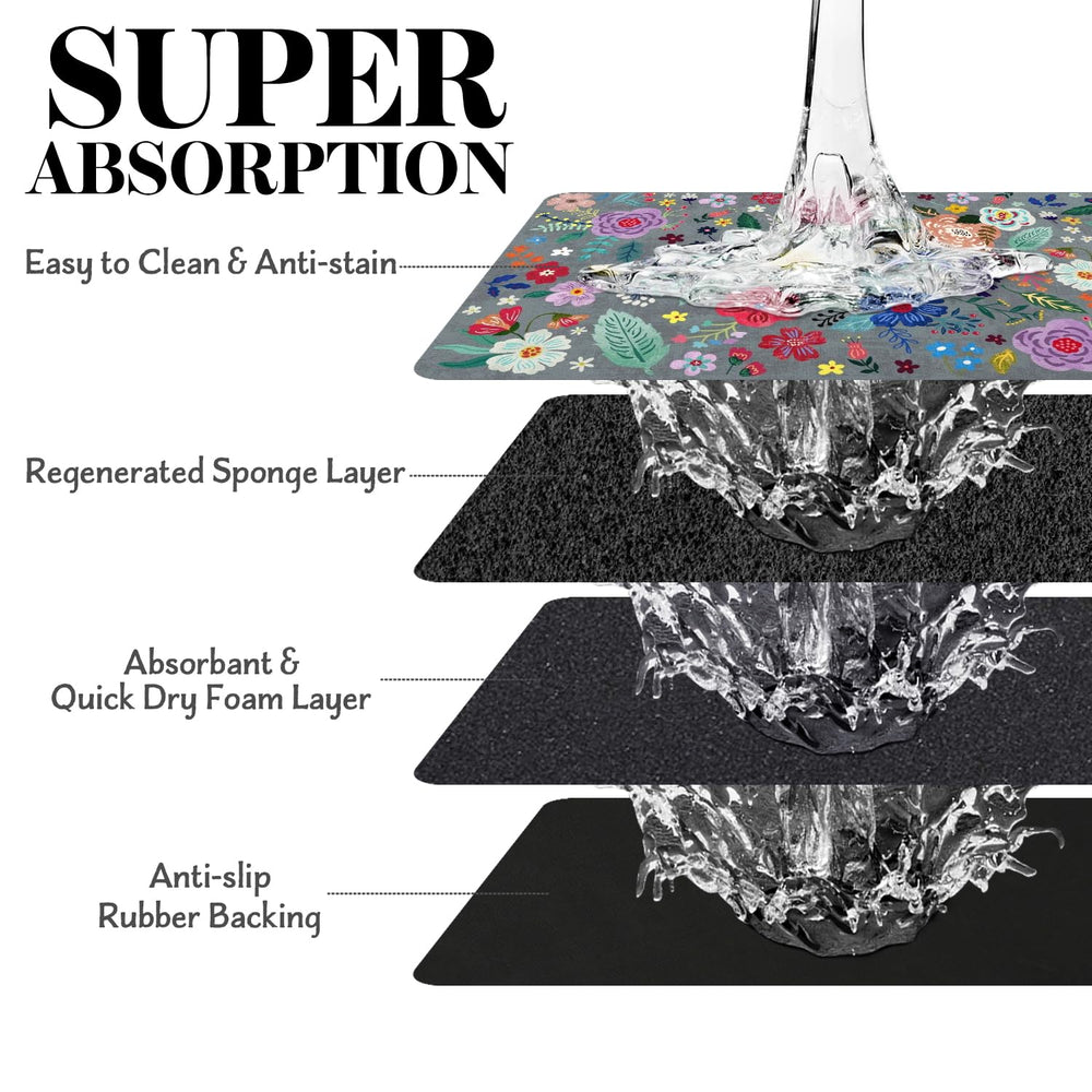 Cuslnox dog feeder mat under automatic feeder provides a stable base