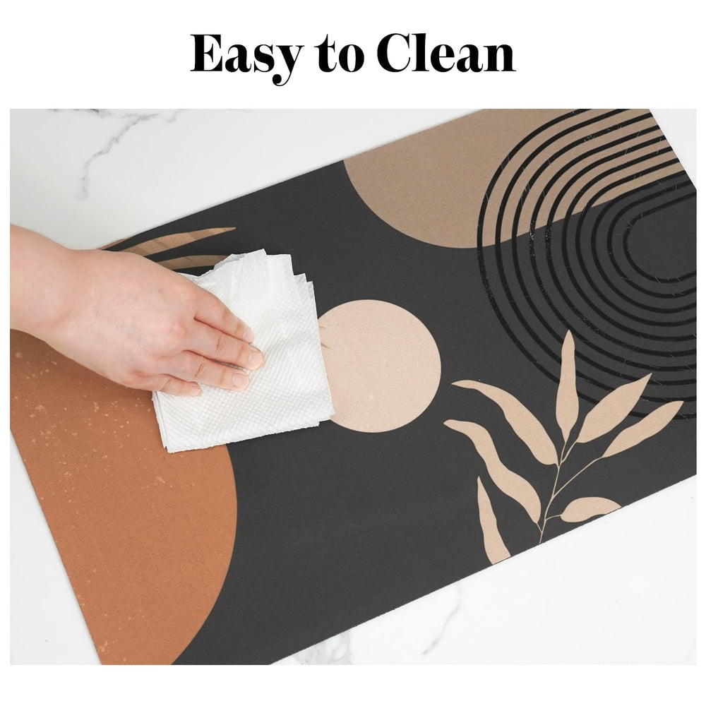 Cuslnox dog food mat roll-up design for storage and travel.