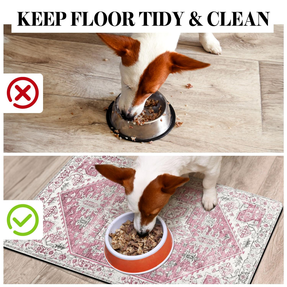 Cuslnox tear-resistant mat endures daily use around busy pets.