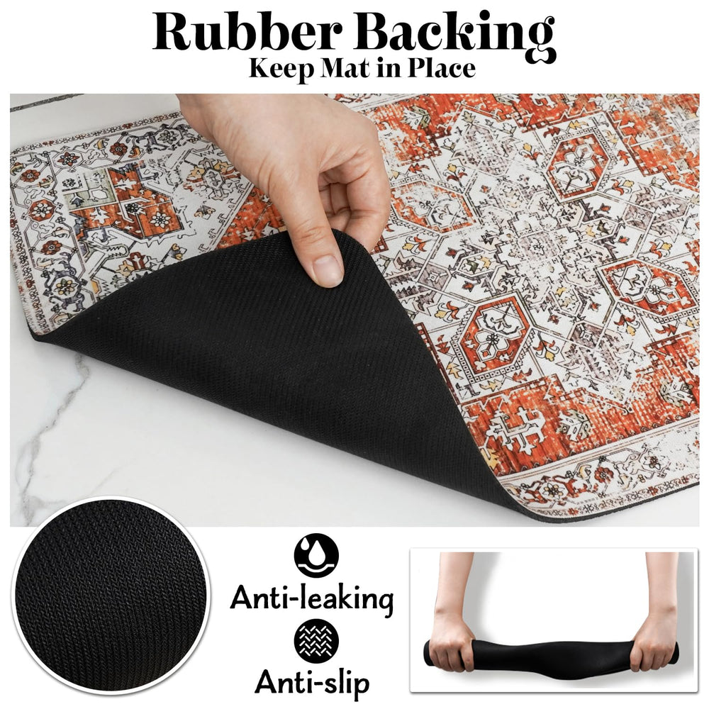 Cuslnox tear-resistant-dog-mat durable and resistant to wear during busy meals.