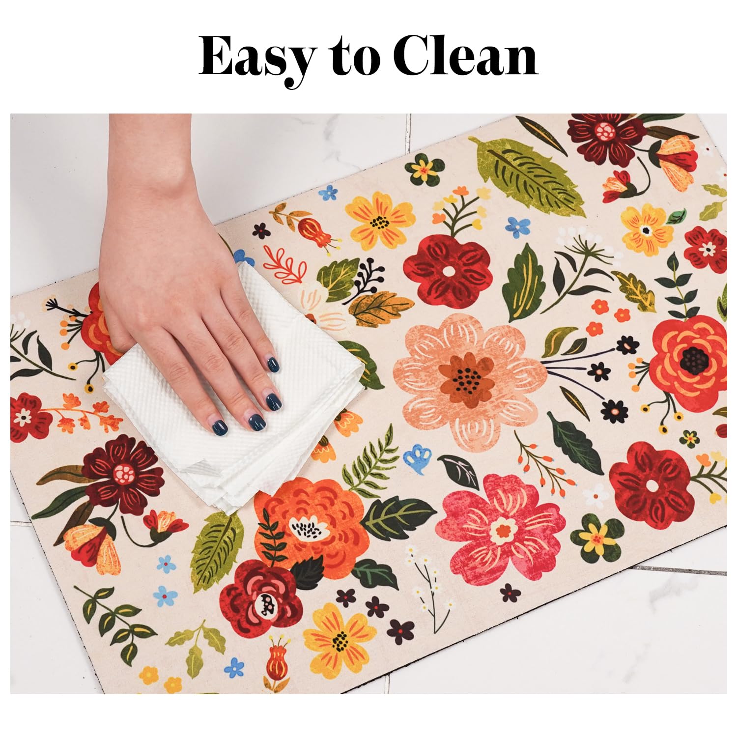 Cuslnox under-automatic-feeder mat keeps feeder setups tidy and spill-free
