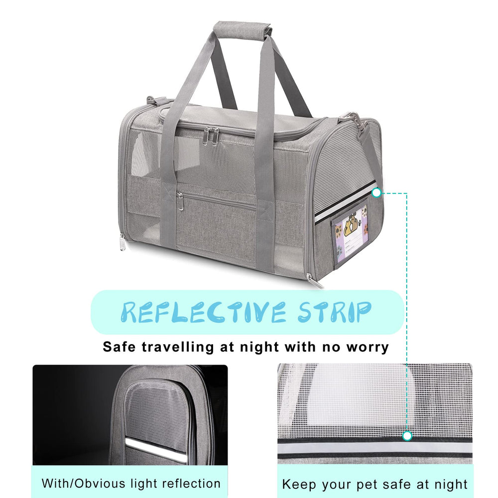 CUSSIOU carrier with reflective strip for nighttime visibility and safety
