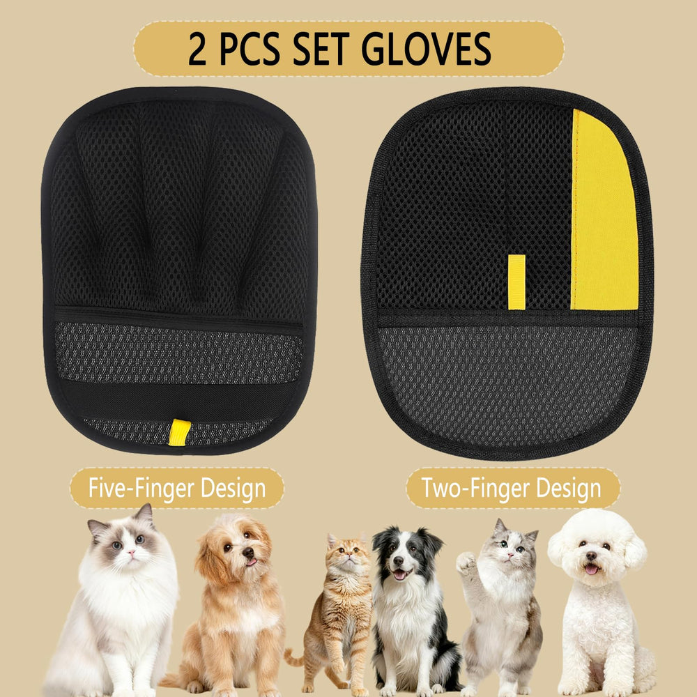 CUSUA glove damp use boosts hair capture on hard surfaces during cleaning