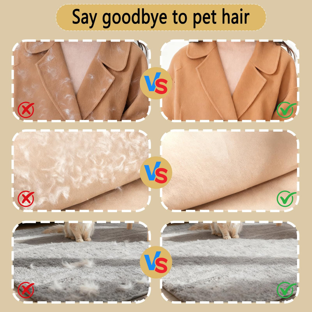 CUSUA glove in car seats for quick pet hair refresh during rides