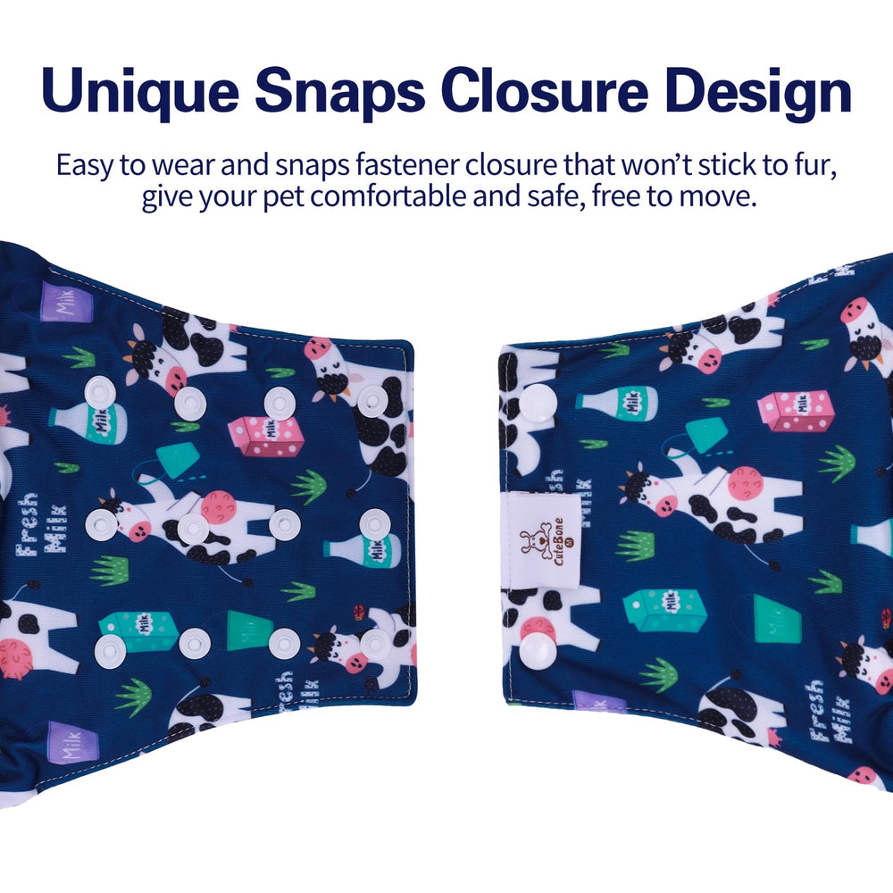 CuteBone belly band leak-proof design offers extra protection for male dogs.