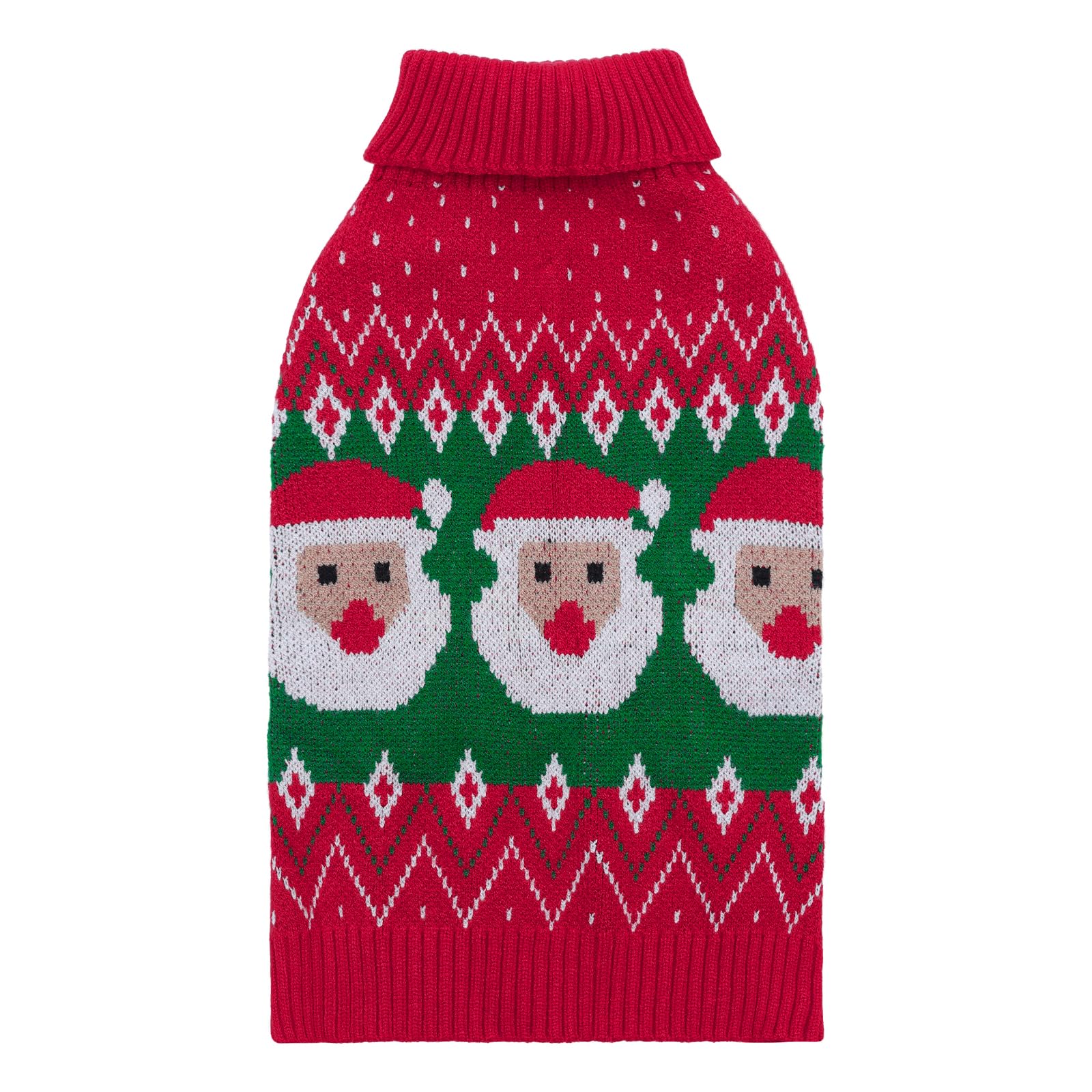 CuteBone Christmas dog sweater winter knit shown on a small dog for cozy holiday warmth.