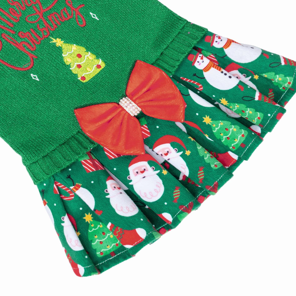 CuteBone packaging display showing holiday dog sweater dress