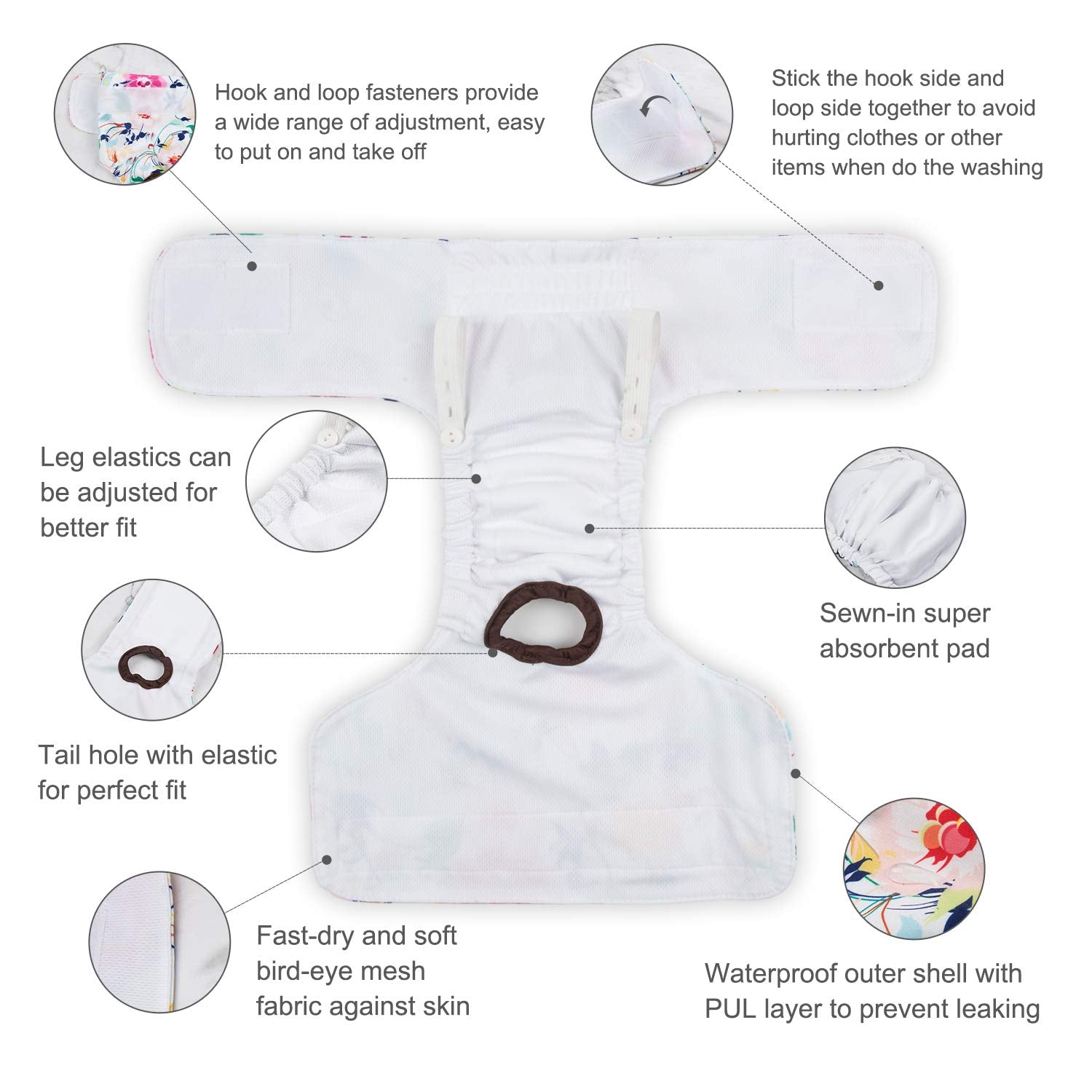 CuteBone adjustable fit highlights customizable sizing for a comfy, snug wear.