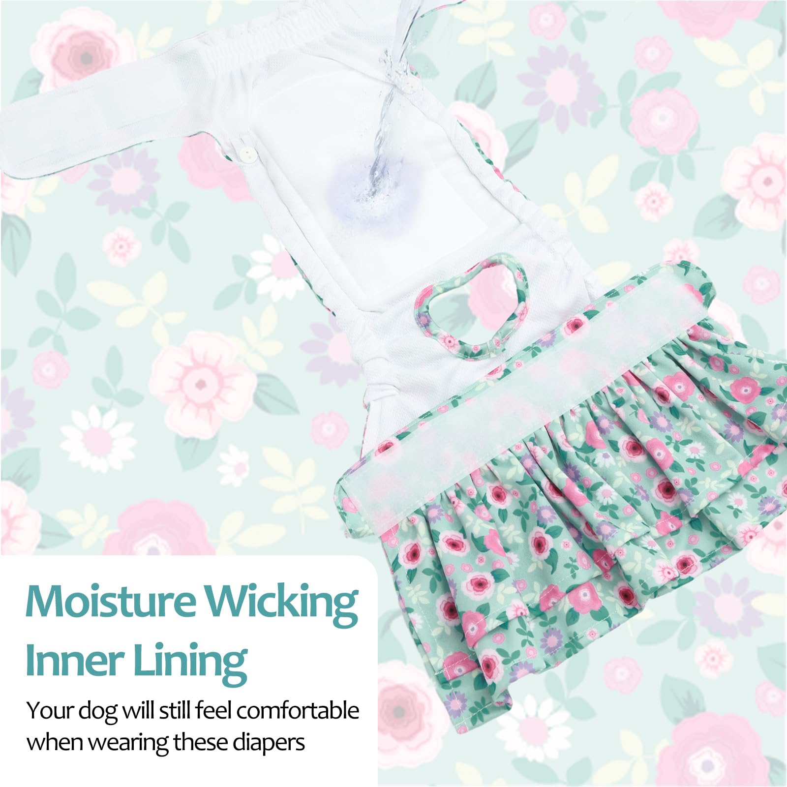 CuteBone soft-inner-lining shows dry comfort and gentle touch against skin.