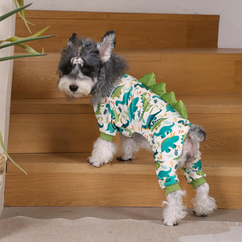 CuteBone Dinosaur Costume Dog Pajamas cosplay look adds fun flair and mobility