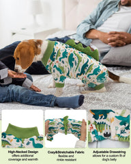 CuteBone Dinosaur Costume Dog Pajamas soft crystal velvet feels gentle on skin