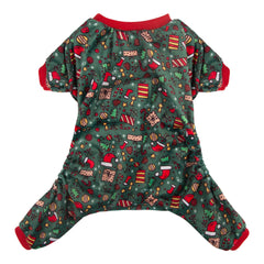 CuteBone dog Christmas pajamas front view with cozy warmth