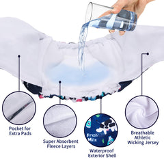 CuteBone dog diapers feature soft breathable fabric for comfortable wear.