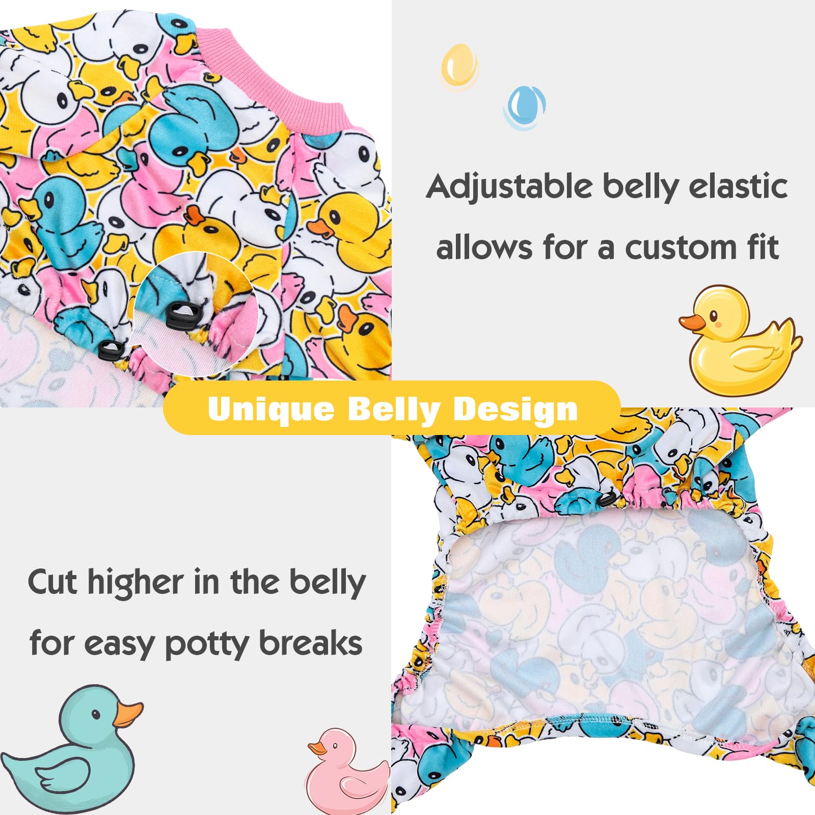 CuteBone dog pajamas demonstrate easy-on, easy-off wear for quick dressing.