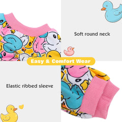 CuteBone dog pajamas close-up highlights open belly design for easy potty.