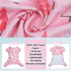 CuteBone dog pajamas open belly design eases potty time at home
