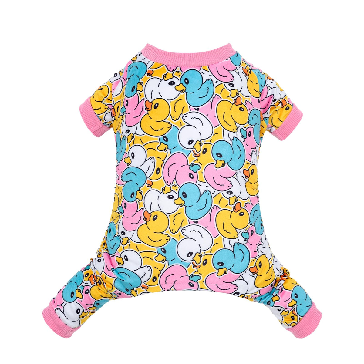 CuteBone fleece dog pajamas on model show warm, soft fabric for chilly nights.