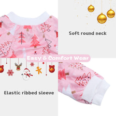 CuteBone fleece dog pajamas back view shows secure four-leg fit for comfy lounging