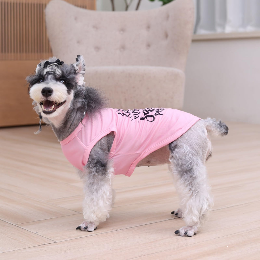 CuteBone puppy t-shirt pink travel-ready for outdoor adventures and photoshoots.