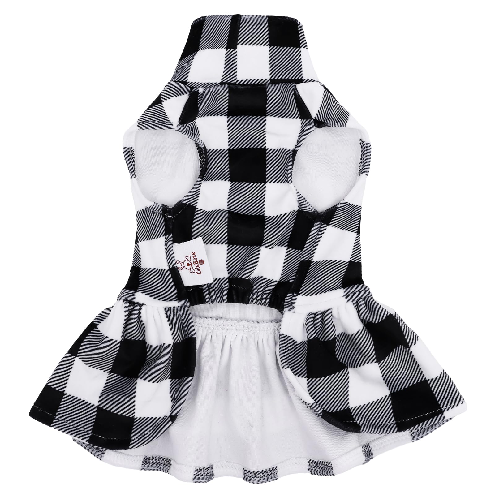 CuteBone size guide image showing 14 inches chest and 12 inches back measurements.