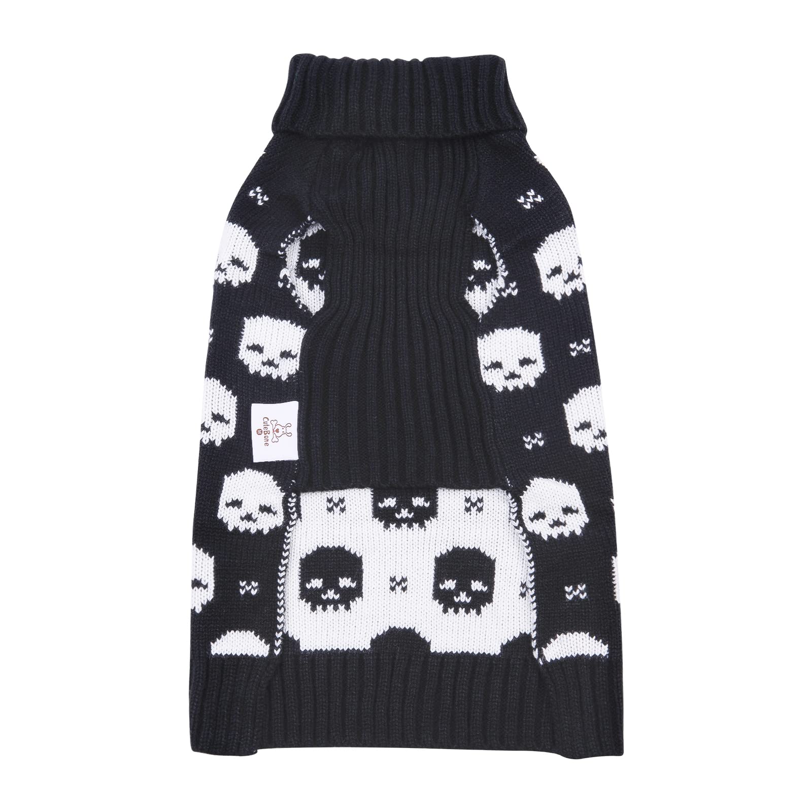 CuteBone skull dog sweater design-skeleton feature playful look for photos.