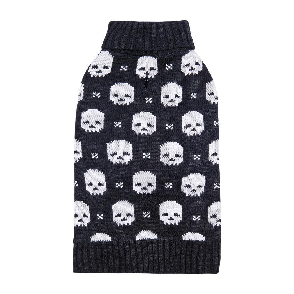 CuteBone skull dog sweater easy-on-pullover facilitates simple wear.