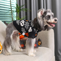 CuteBone small-dog model wearing black sweater for stylish daily outings.