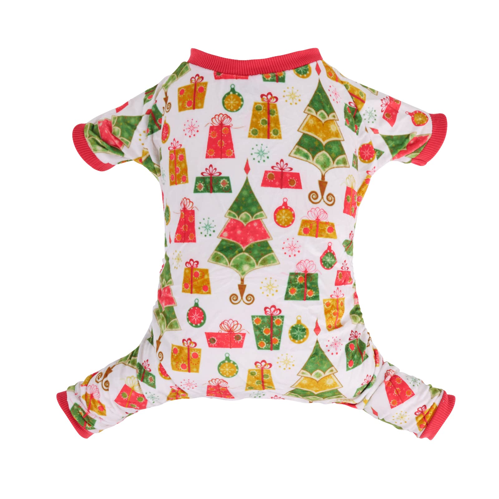 CuteBone small dogs Christmas outfit onesie showcases festive style and comfy fit